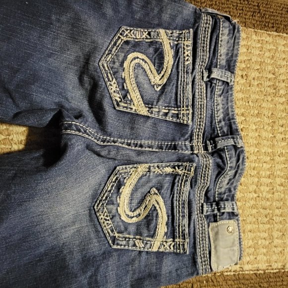 Silver Capris Tuesday Low Rise Size 30 - Picture 5 of 6